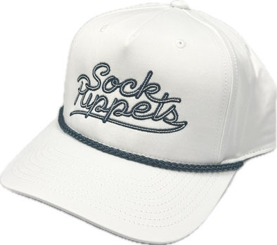 White Script Rope Hat