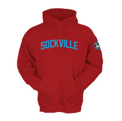Sockville Red Hooded Sweatshirt